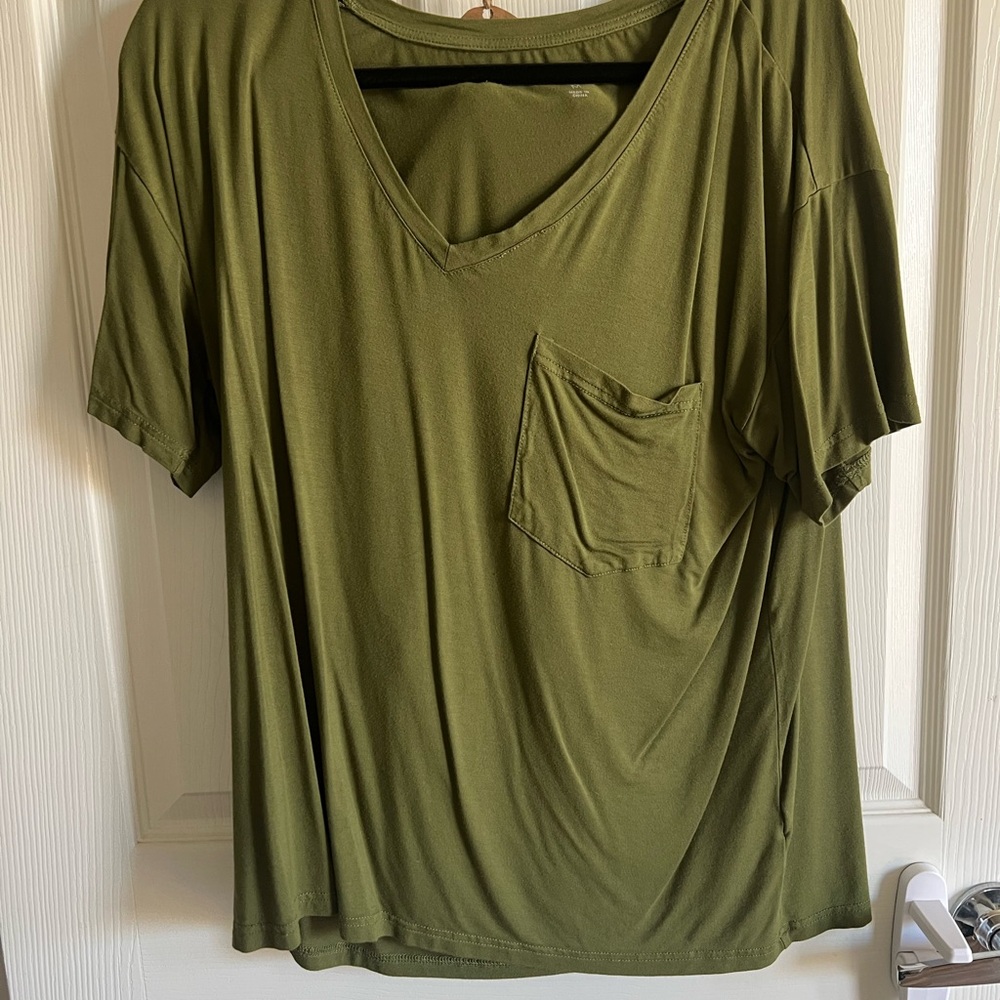 Olive Green Women's Top